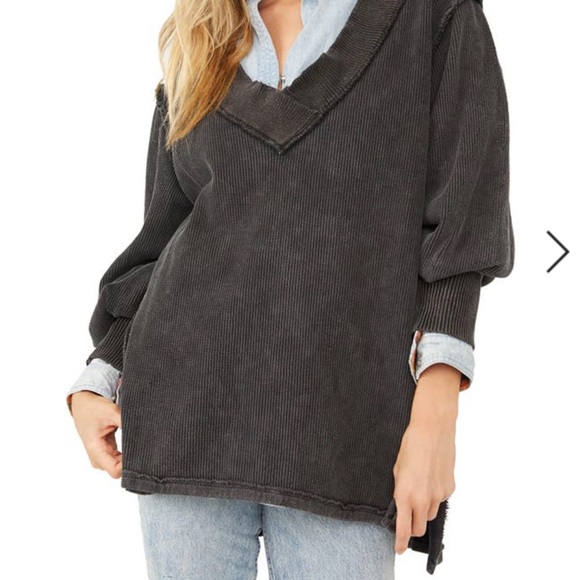 Free People Asher Thermal Knit V-neck Top - Picture 9 of 10